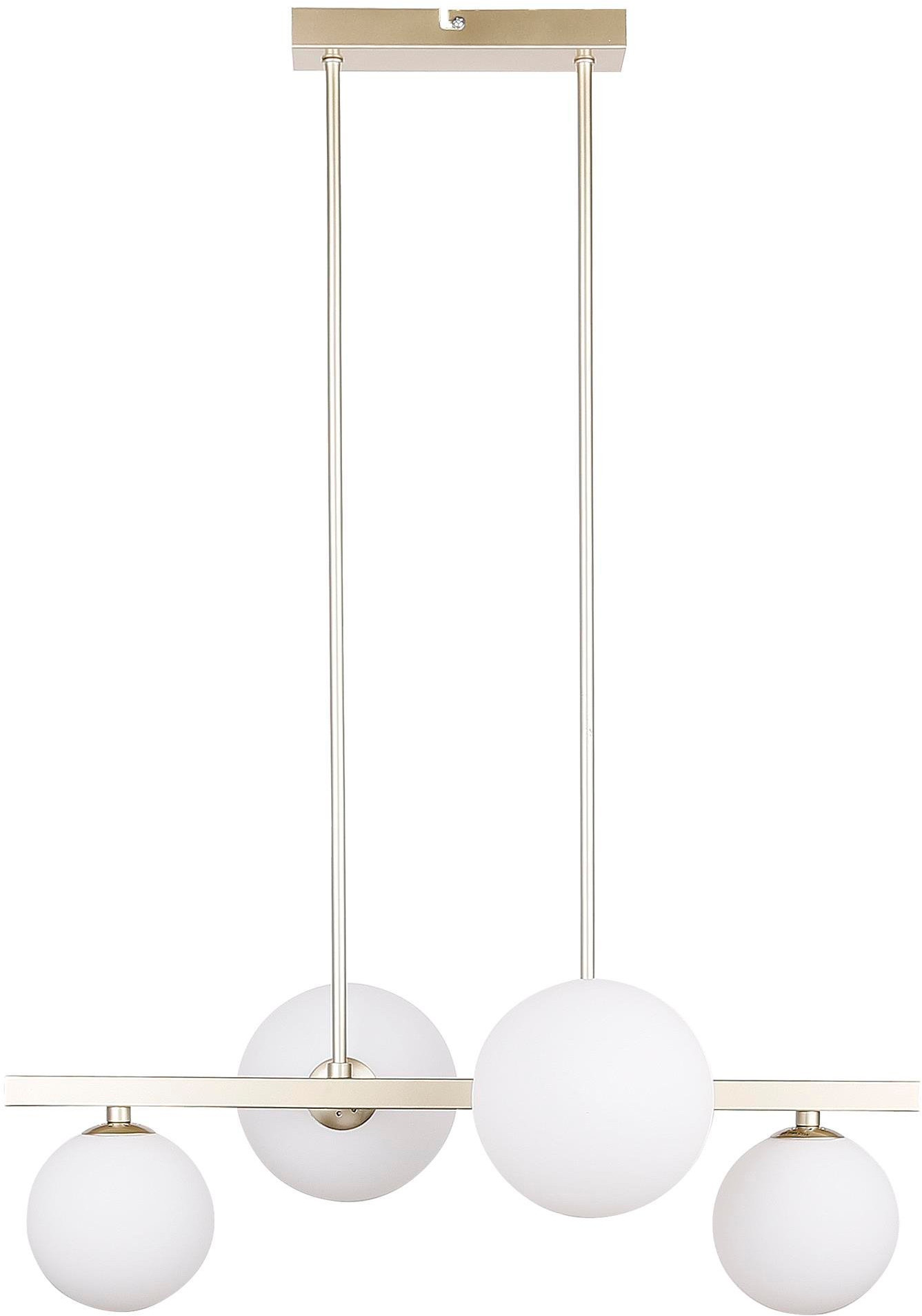 Candellux Kama lámpara de techo 4x28 W blanco-latón 34-73426