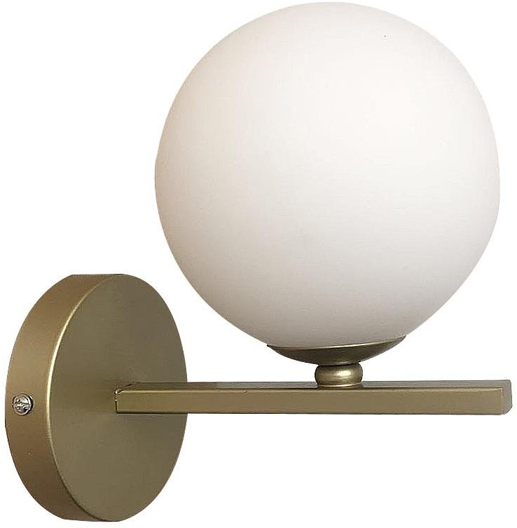 Candellux Kama lámpara de pared 1x28 W blanco-latón 21-73419
