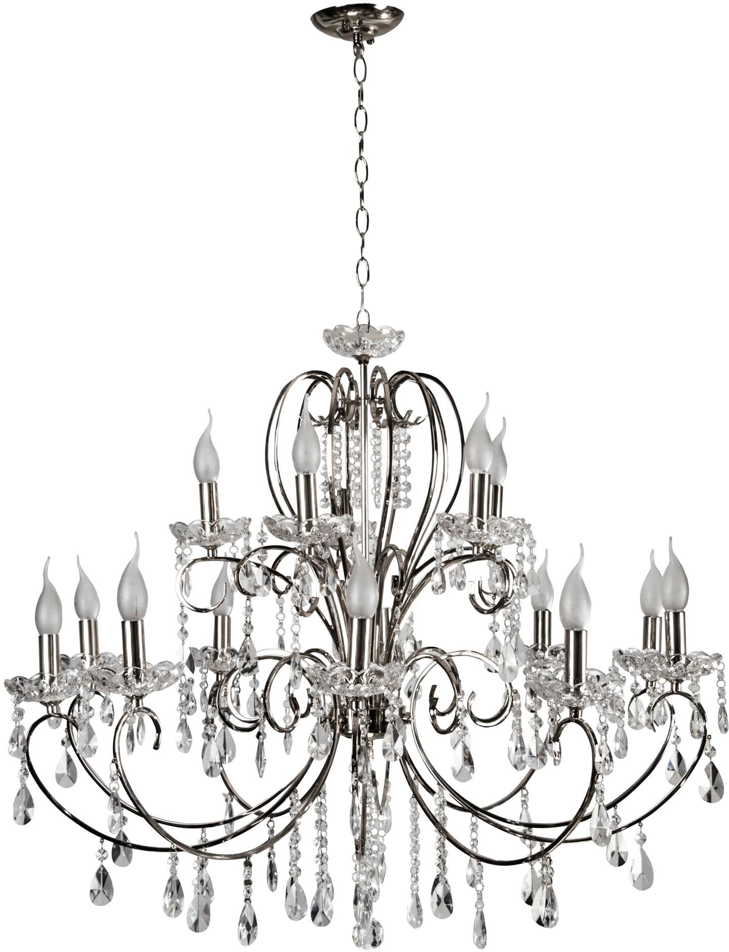 Candellux Aurora lámpara colgante x40 W cromo 30-97586