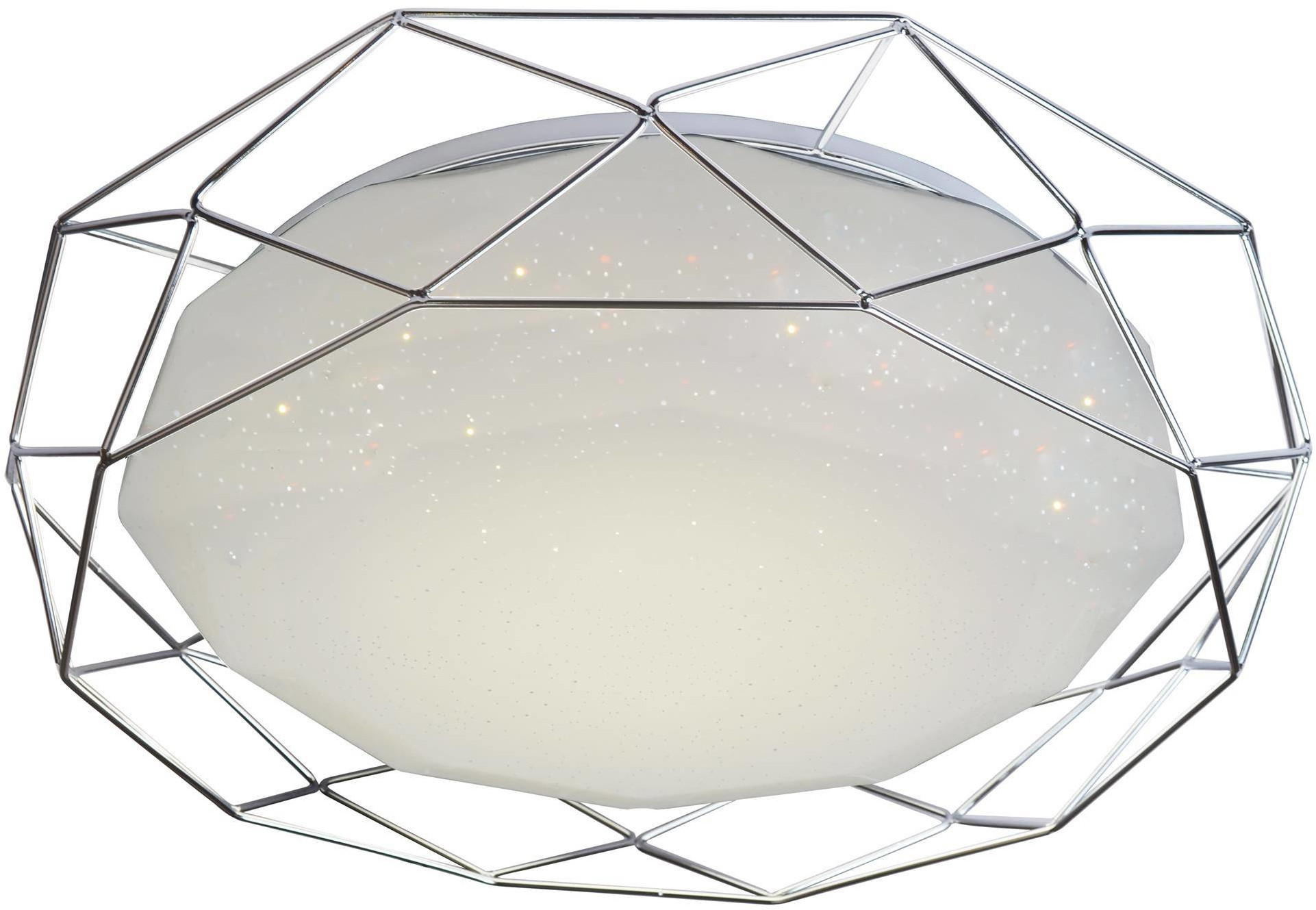 Candellux Sven plafón 1x24 W blanco-cromo 98-73211