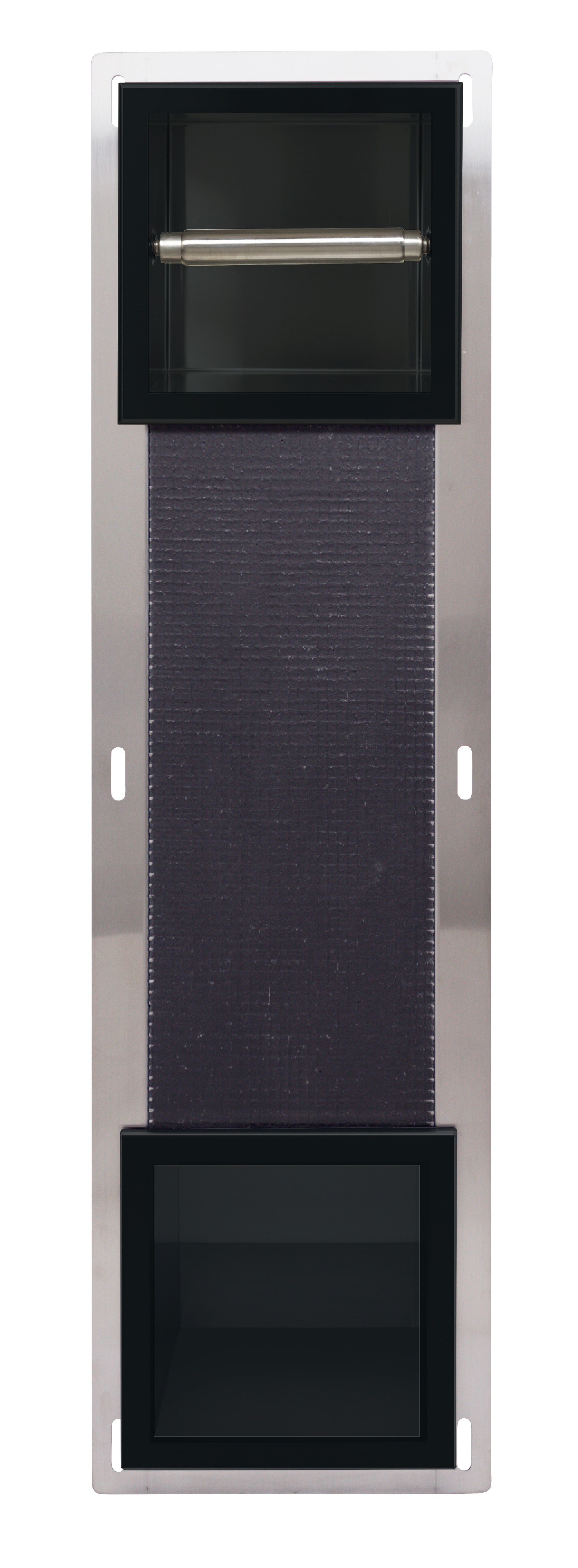 Balneo Wall-Box Paper Black portarrollos de papel higiénico negro PB-BL2