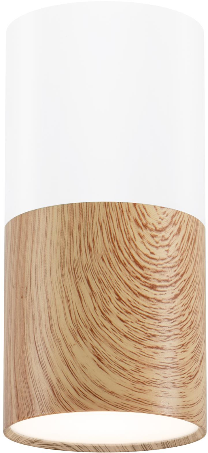 Candellux Tuba lámpara de techo 1x25 W blanco-madera 2273655