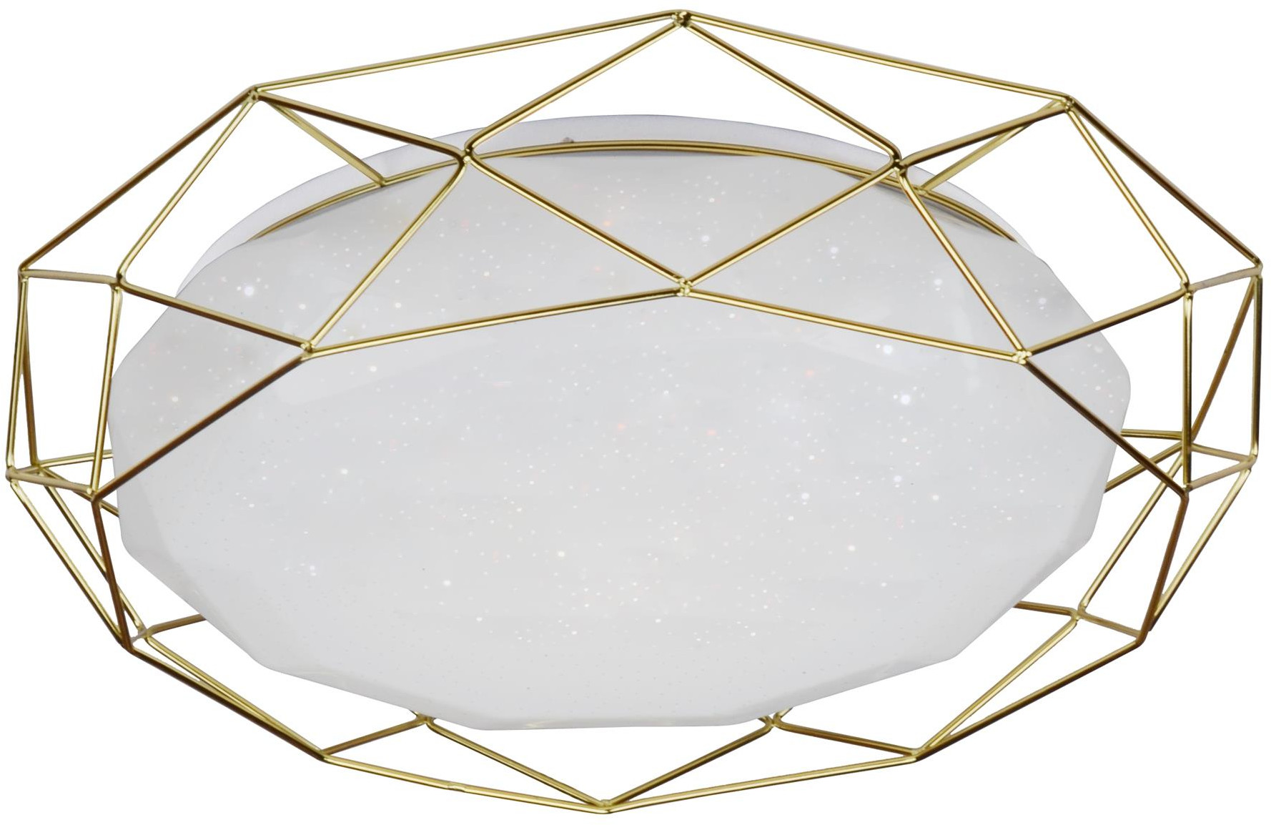 Candellux Sven plafón 1x24 W blanco-oro 98-66312