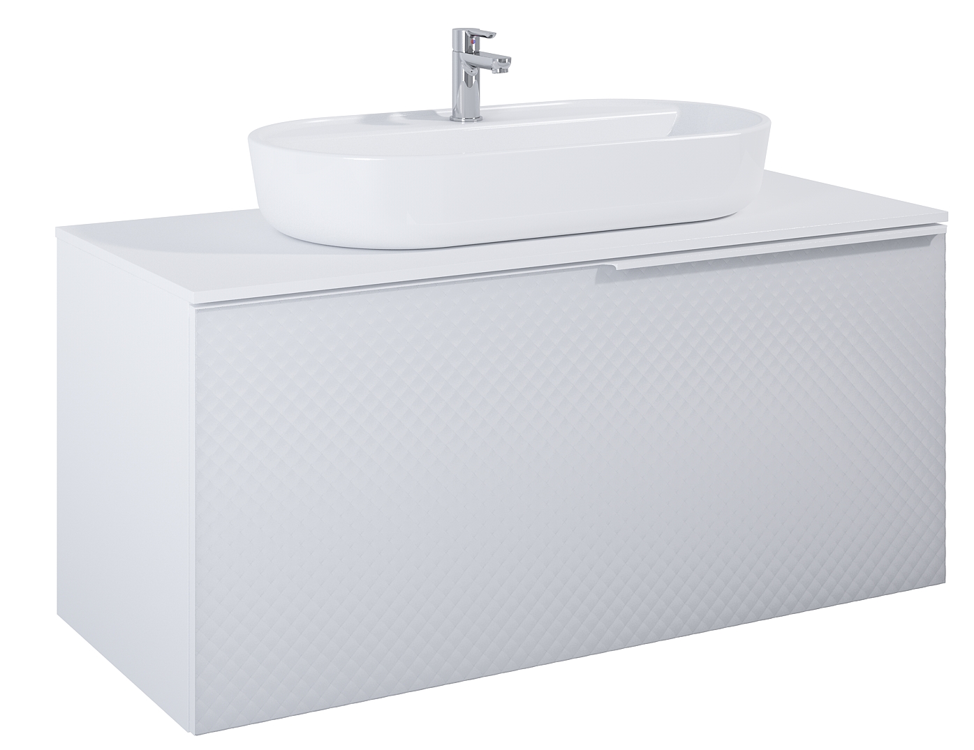 Elita Glam armario 122x47.1x54 cm suspendido, para lavabo blanco RE011200165290