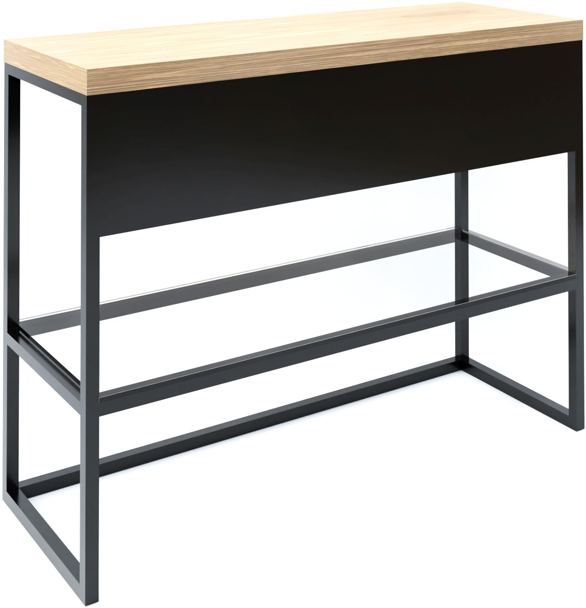 Baltica Design Trine consola 100x40x75 cm negro-roble 5904107906331