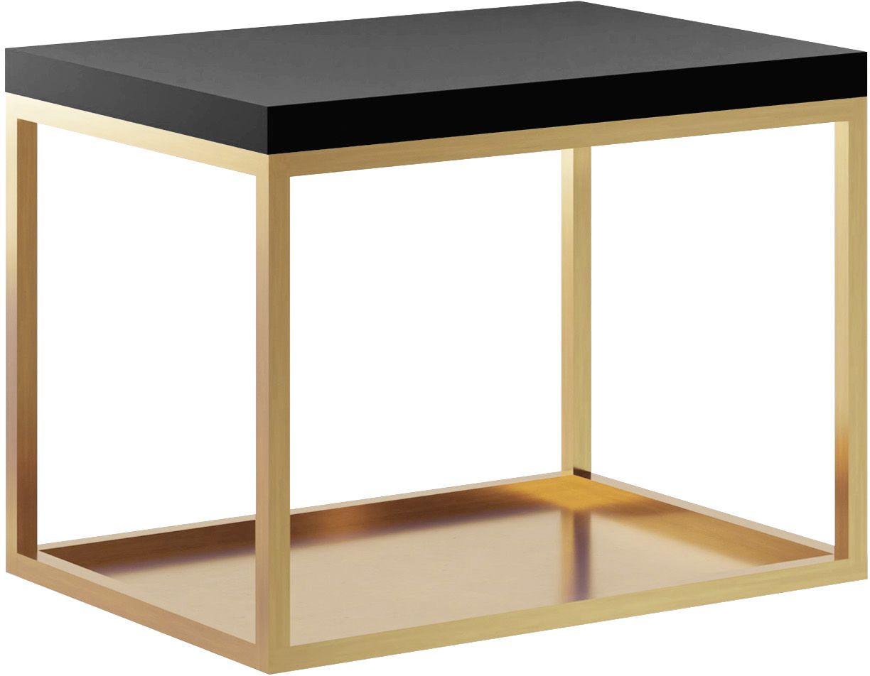 Baltica Design Hege consola 75x35x45 cm negro-oro 5904107906560