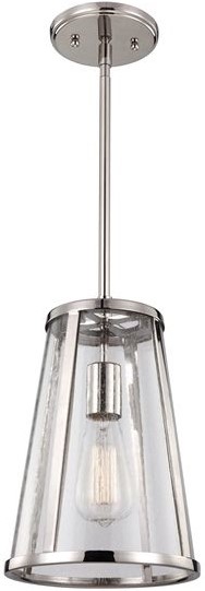 Elstead Lighting Harrow lámpara colgante 1x60 W transparente-plata FE-HARROW-P-S