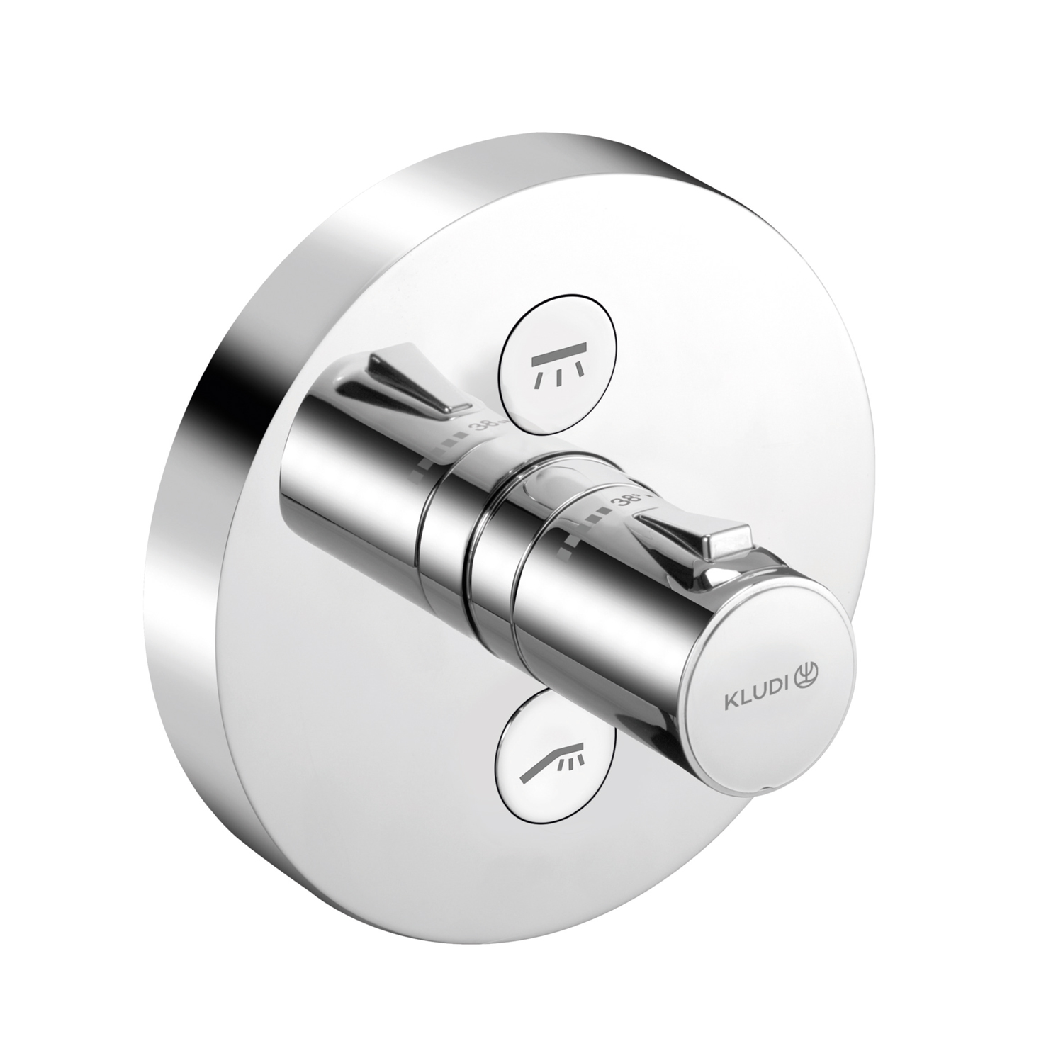 Kludi Push grifo de bañera y ducha empotrado con termostato cromo 389120538