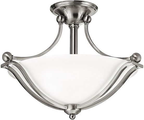 Elstead Lighting Bolla lámpara colgante 2x100 W blanco-plata HK-BOLLA-SF