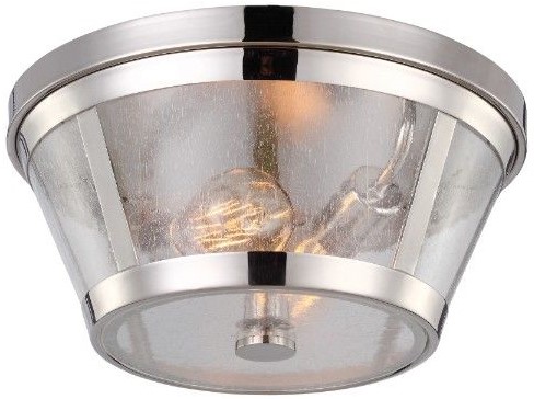 Elstead Lighting Harrow lámpara de techo 2x60 W níquel FE-HARROW-F