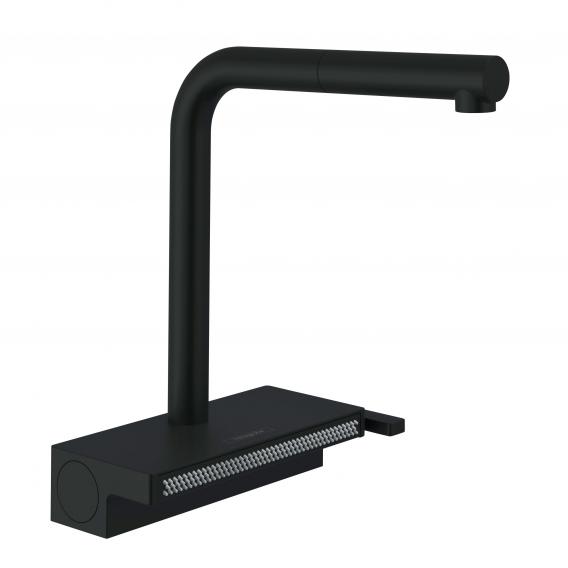 Hansgrohe Aquno Select M81 grifo de cocina de pie negro 73830670