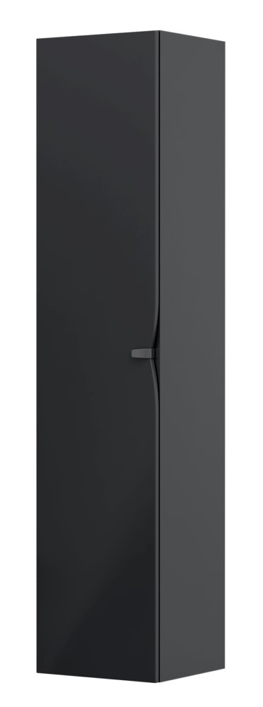 Oristo Siena armario 35x32x160 cm suspendido, lateral negro OR45-SB1D-35-8