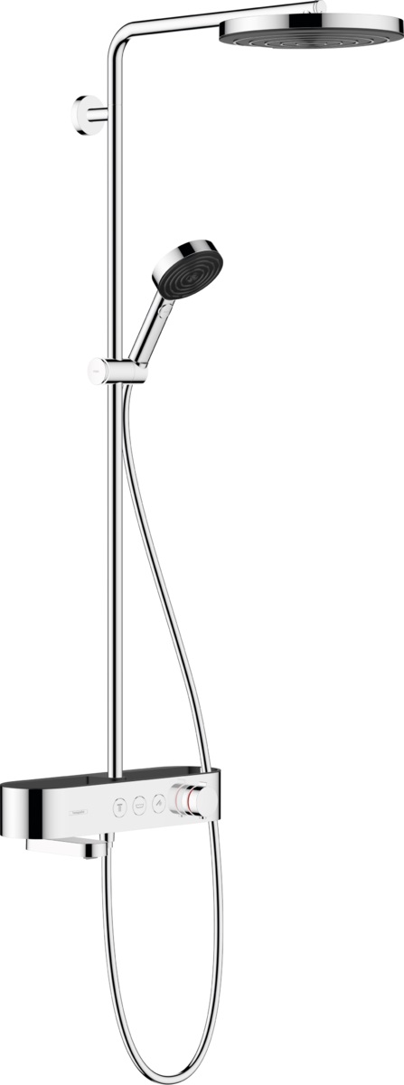 Hansgrohe Pulsify conjunto de ducha a pared con termostato con rociador con efecto lluvia cromo 24230000