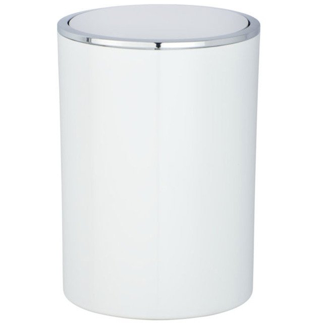Wenko Inca papelera 5 l cromo-blanco 22554100