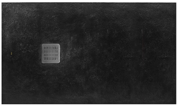 Roca Terran plato de ducha rectangular 160x90 cm negro AP10164038401400