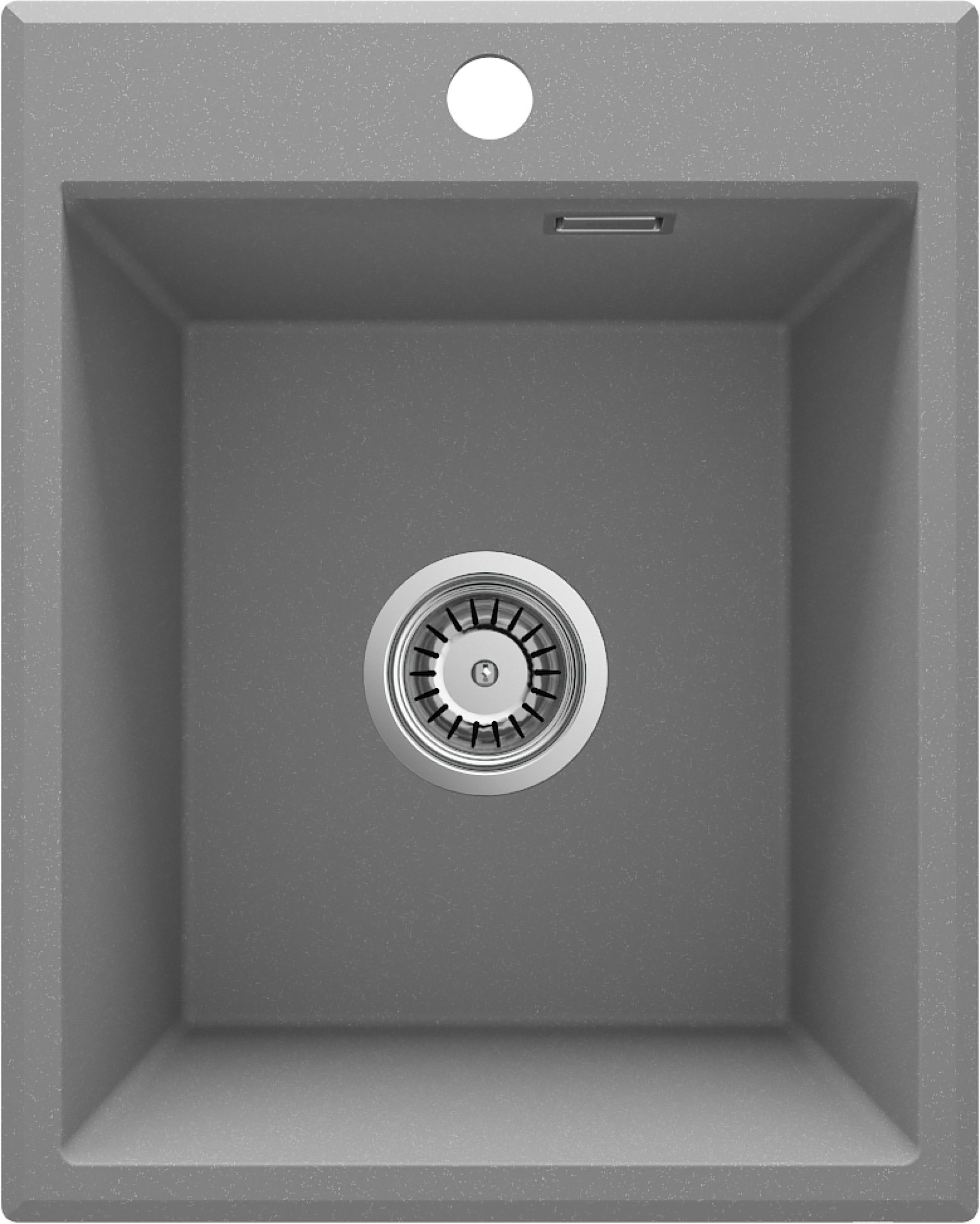 Deante Eridan fregadero de granito 50x40 cm gris/grafito/ónix ZQE_S104