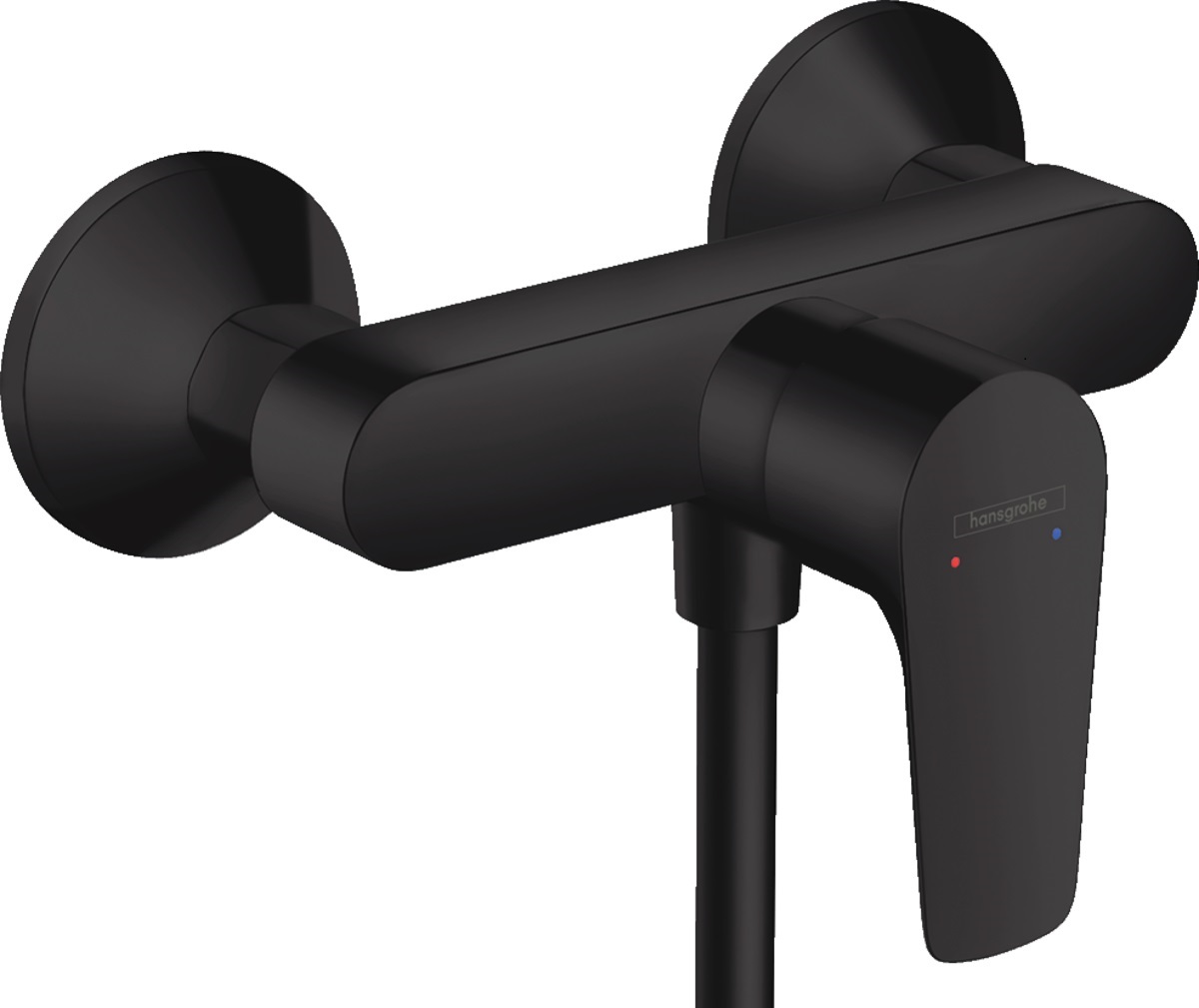 Hansgrohe Talis E grifo para ducha a pared negro 71760670