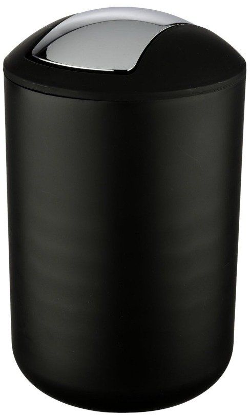 Wenko Brasil papelera 6.5 l cromo-negro 21212100