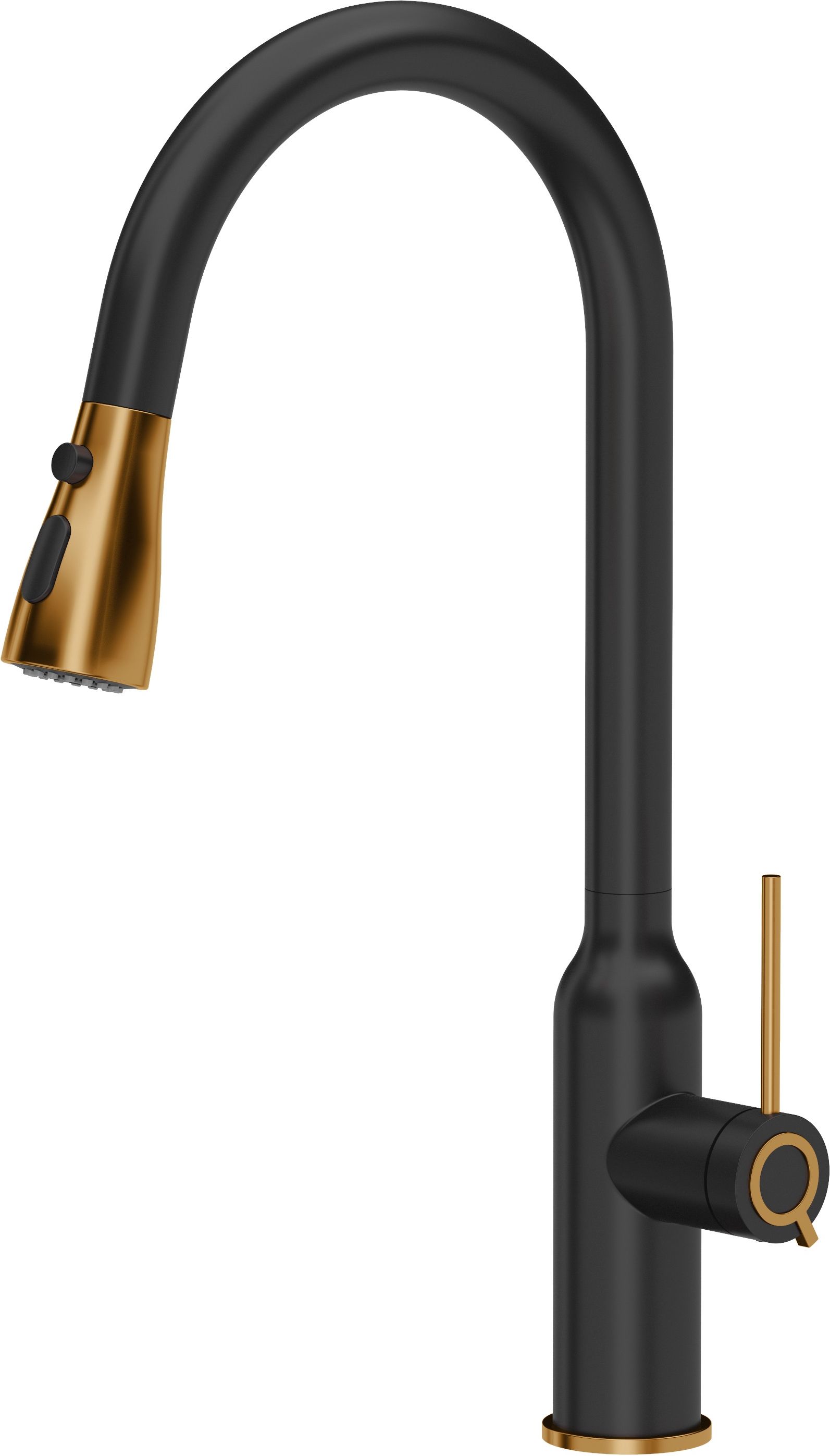 Quadron Jessica Q Line grifo de cocina de pie negro-cobre 3573591_BLMPVDC1