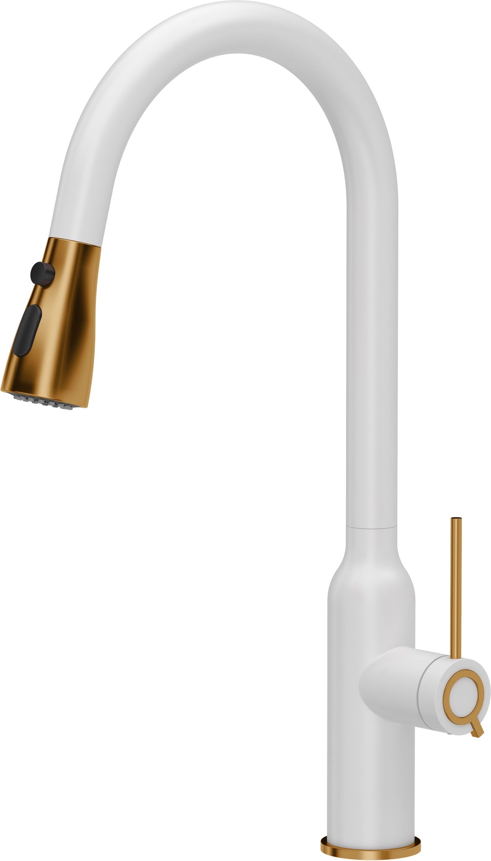 Quadron Jessica Q Line grifo de cocina de pie blanco-cobre 3573591_WHMPVDC1