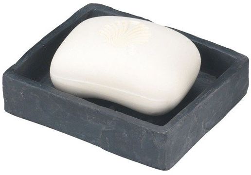 Wenko Slate Rock jabonera sin soporte negro-gris 17922100