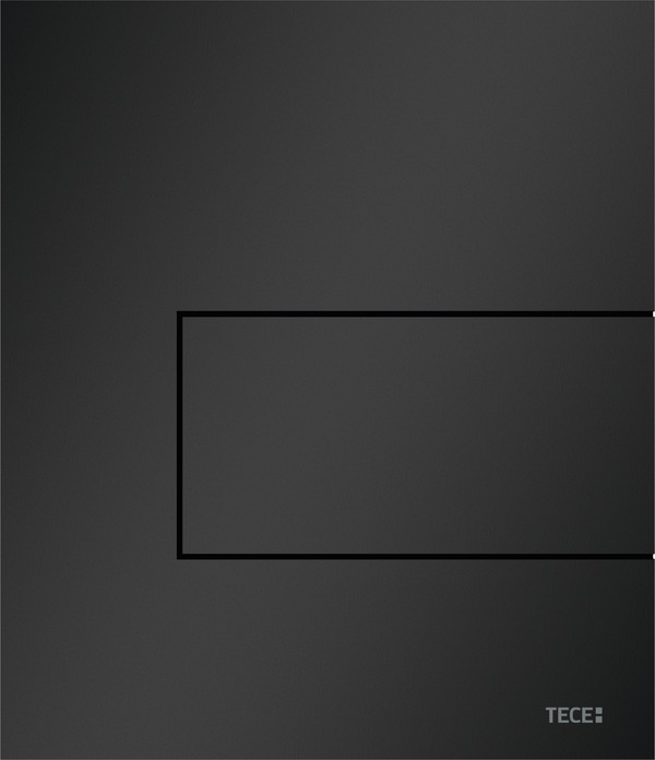 Tece Square botón de descarga para urinario negro 9242813