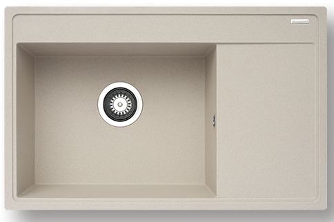 Pyramis Camea fregadero de granito 79x50 cm beige 070074201