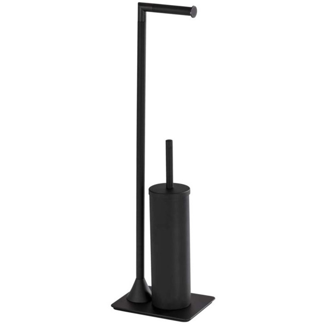 Wenko Hella soporte de pie para papel higiénico negro 23710100