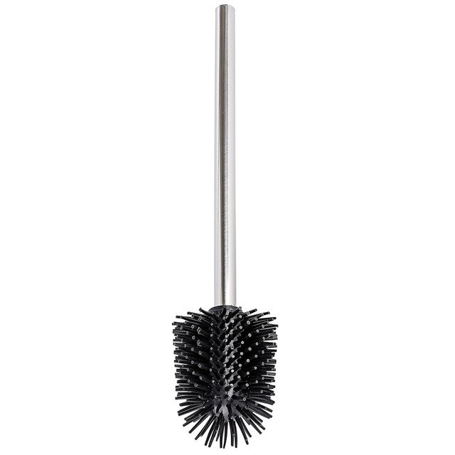 Wenko escobilla de baño negro-plata 21799100
