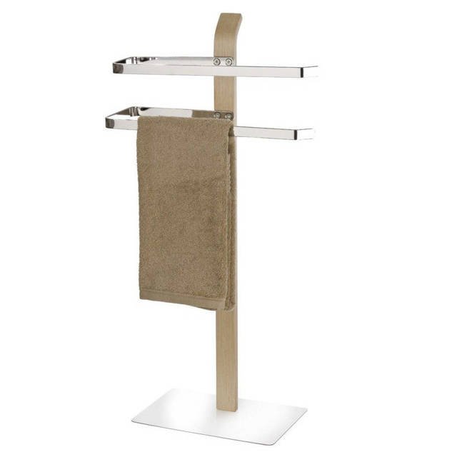 Wenko Samona soporte para colgar de pie madera-plata 20396100