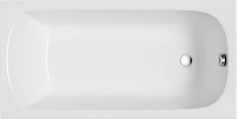 Polimat Classic bañera rectangular 160x70 cm blanco 00854