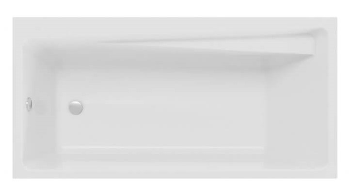 Polimat Elza bañera rectangular 160x75 cm blanco 00024