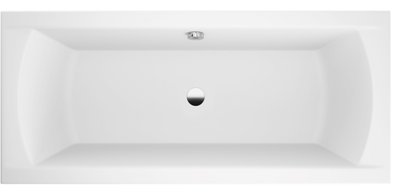 Polimat Ines bañera rectangular 170x75 cm blanco 00710