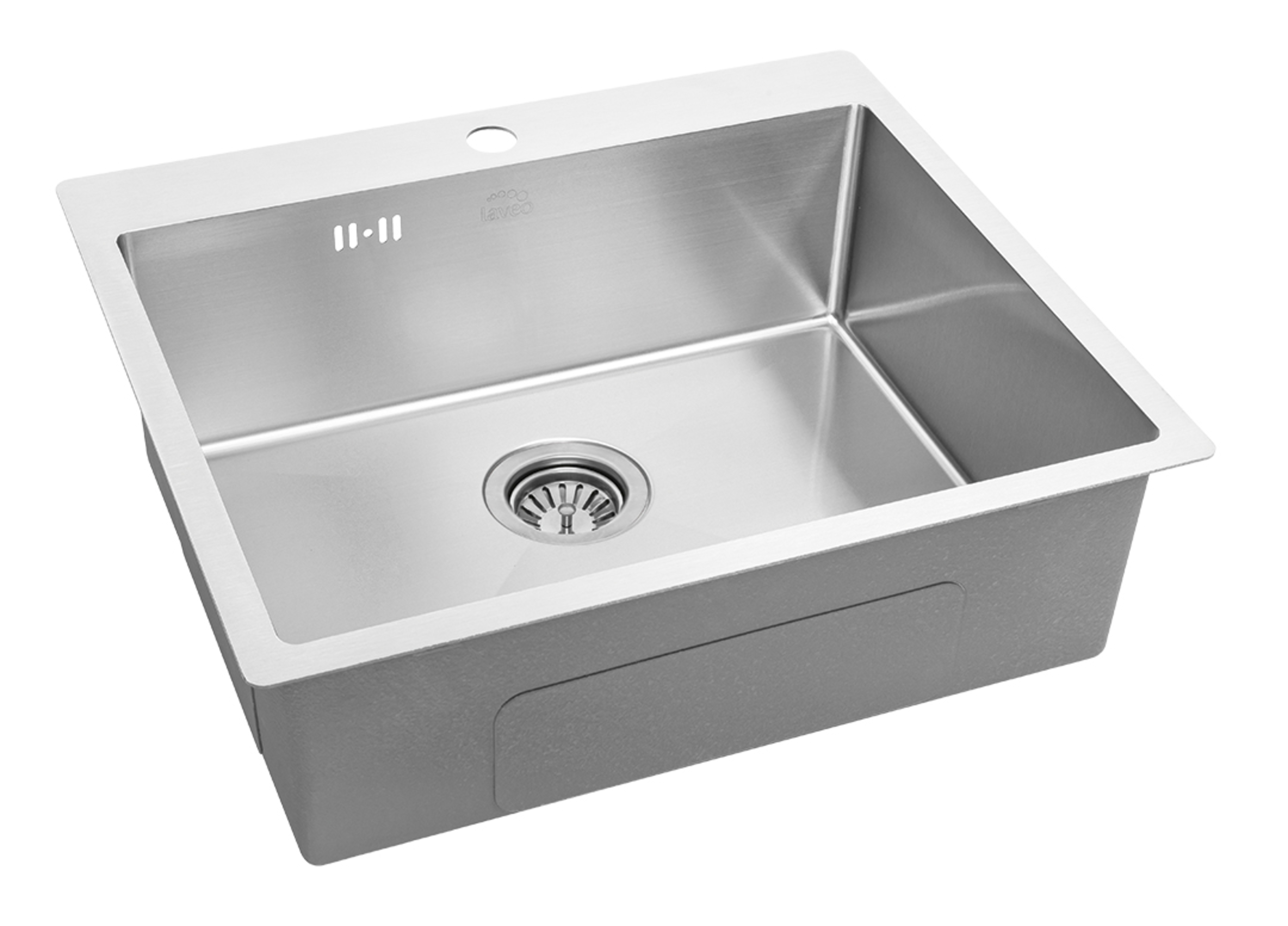 Laveo Marmara fregadero de acero 59x51 cm SAM010T