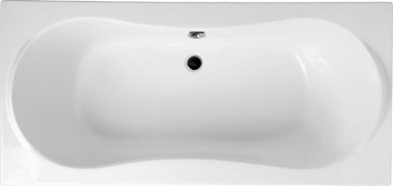 Polimat Long bañera rectangular 180x80 cm blanco 00429