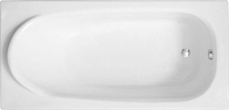 Polimat Medium bañera rectangular 160x75 cm blanco 00223