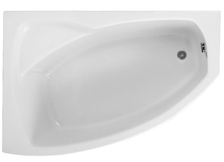 Polimat Frida bañera de esquina 140x90 cm izquierda blanco 00759