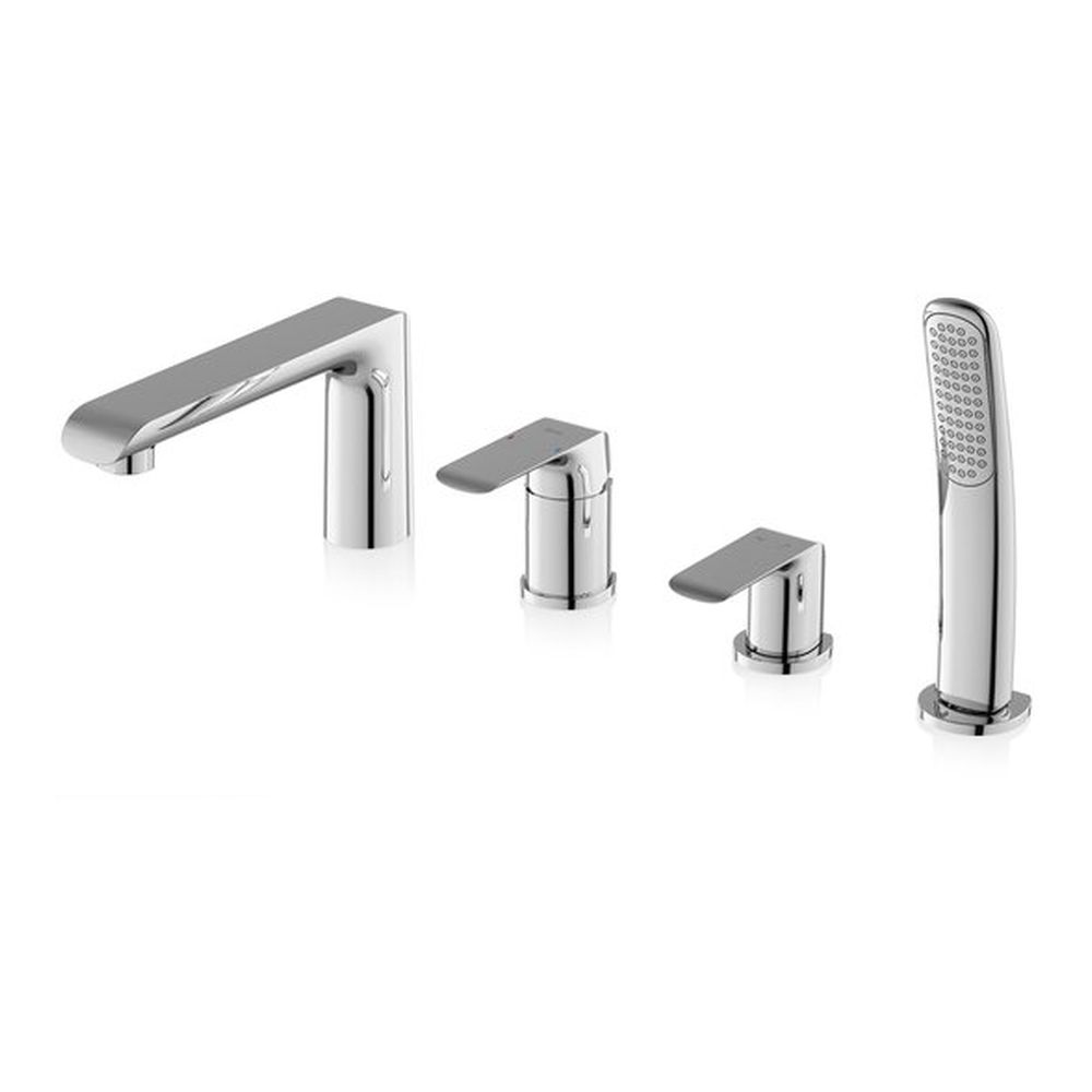 Ravak Flat grifo de bañera y ducha en bañera cromo X070120