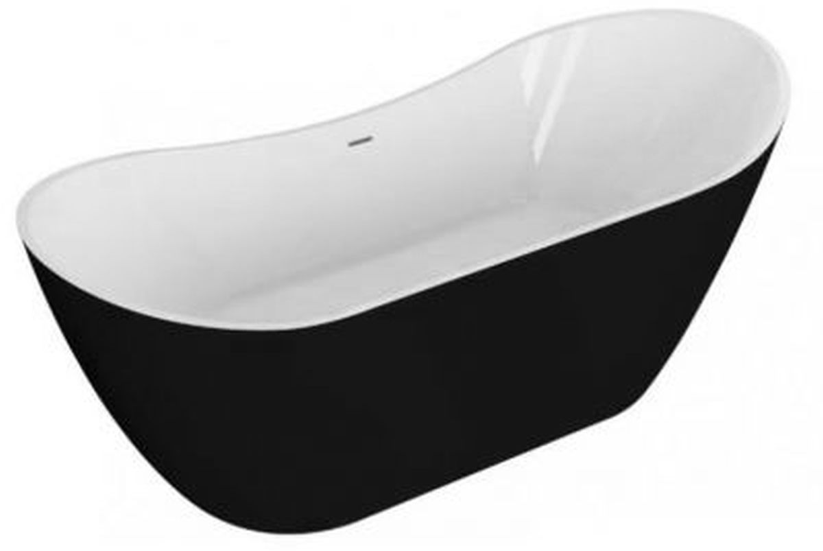 Polimat Abi bañera exenta 180x80 cm oval bicolor 00044