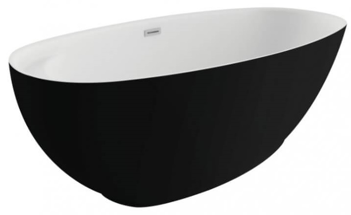 Polimat Kivi bañera exenta 165x75 cm oval bicolor 00473