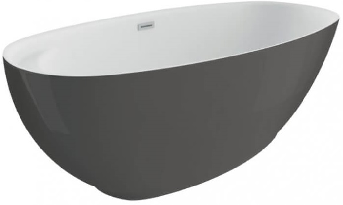 Polimat Kivi bañera exenta 165x75 cm oval bicolor 00476