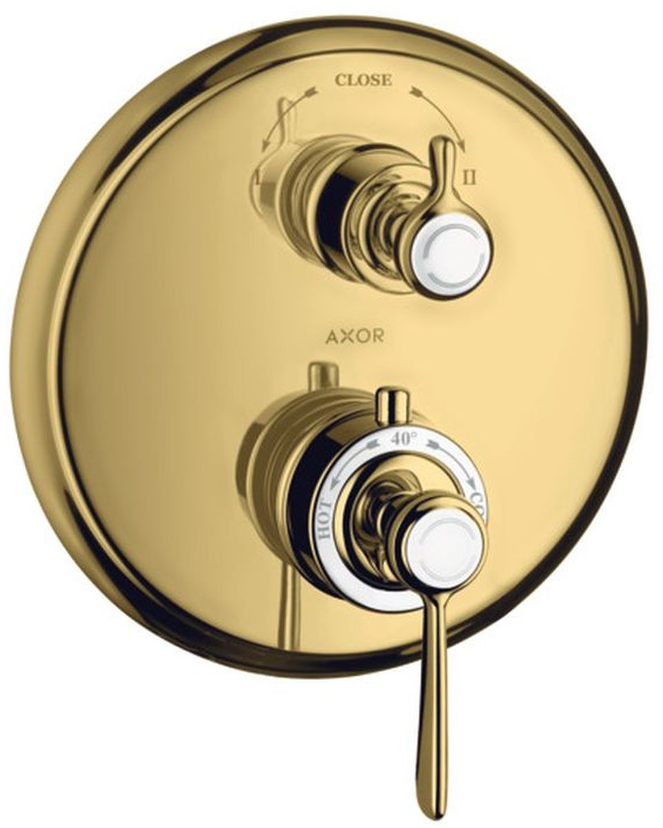 Axor Montreux grifo de bañera y ducha empotrado con termostato oro 16821990