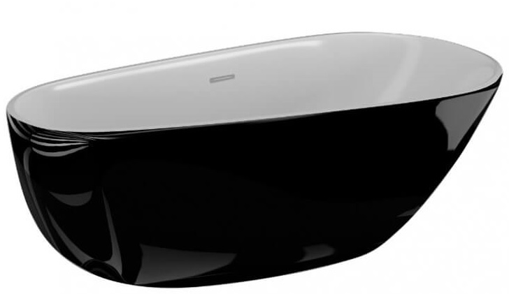 Polimat Shila bañera exenta 170x85 cm oval bicolor 00342