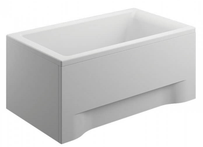 Polimat Capri bañera rectangular 120x70 cm blanco 00705