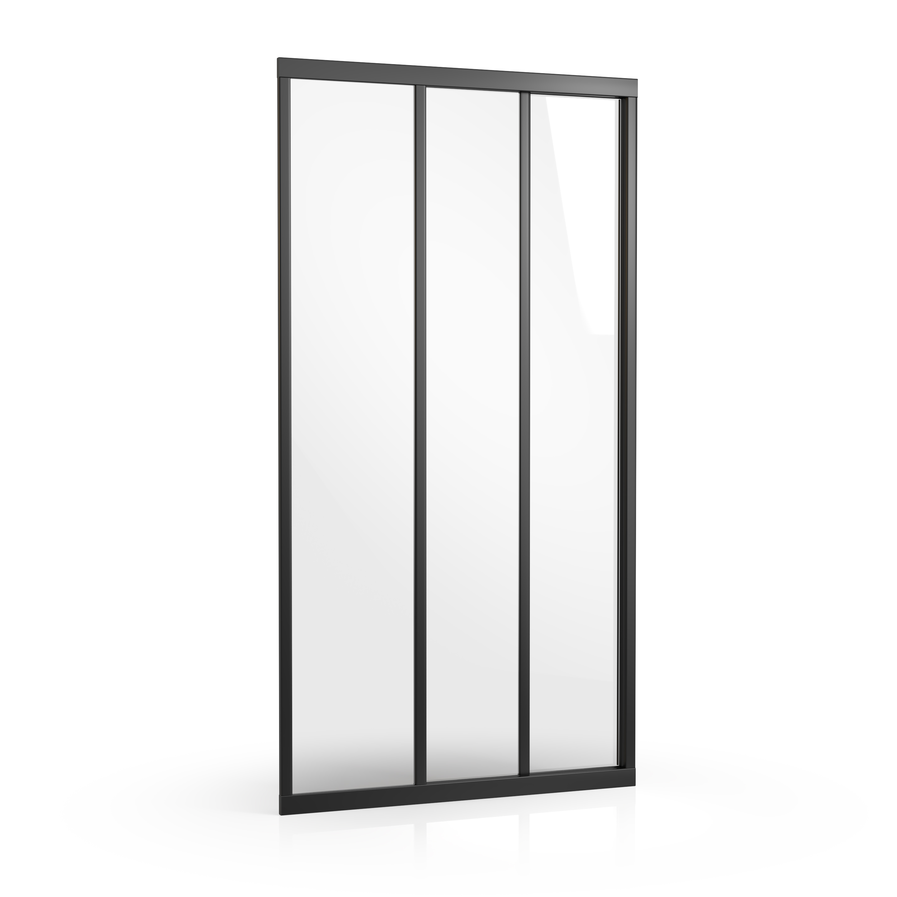 Ravak Supernova puerta de ducha 100 cm corredera negro mate/vidrio transparente 00VA03R2Z1