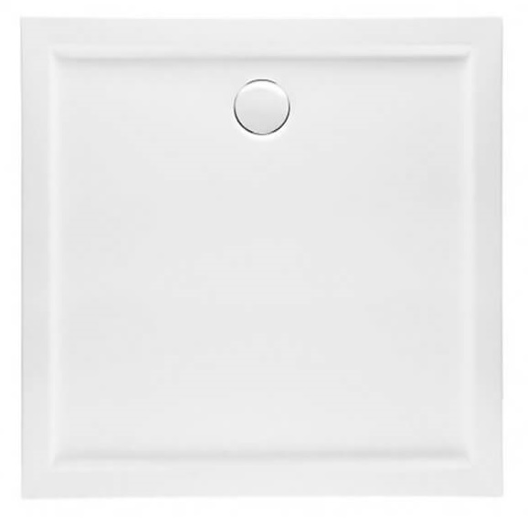 Polimat Goliat plato de ducha cuadrado 90x90 cm blanco 00490