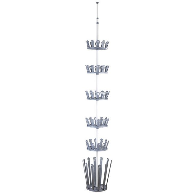 Wenko Achilles organizador de zapatos 30x30x300 cm gris 6200090100