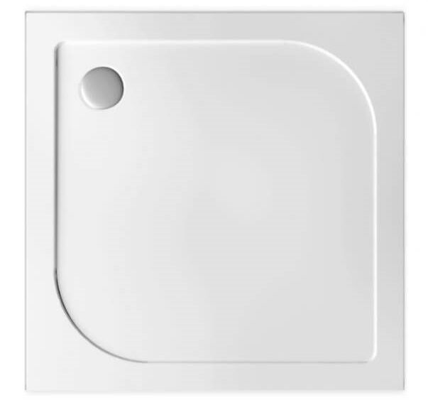 Polimat Tenor plato de ducha cuadrado 80x80 cm blanco 00402