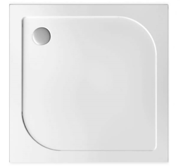 Polimat Tenor plato de ducha cuadrado 80x80 cm blanco 00382