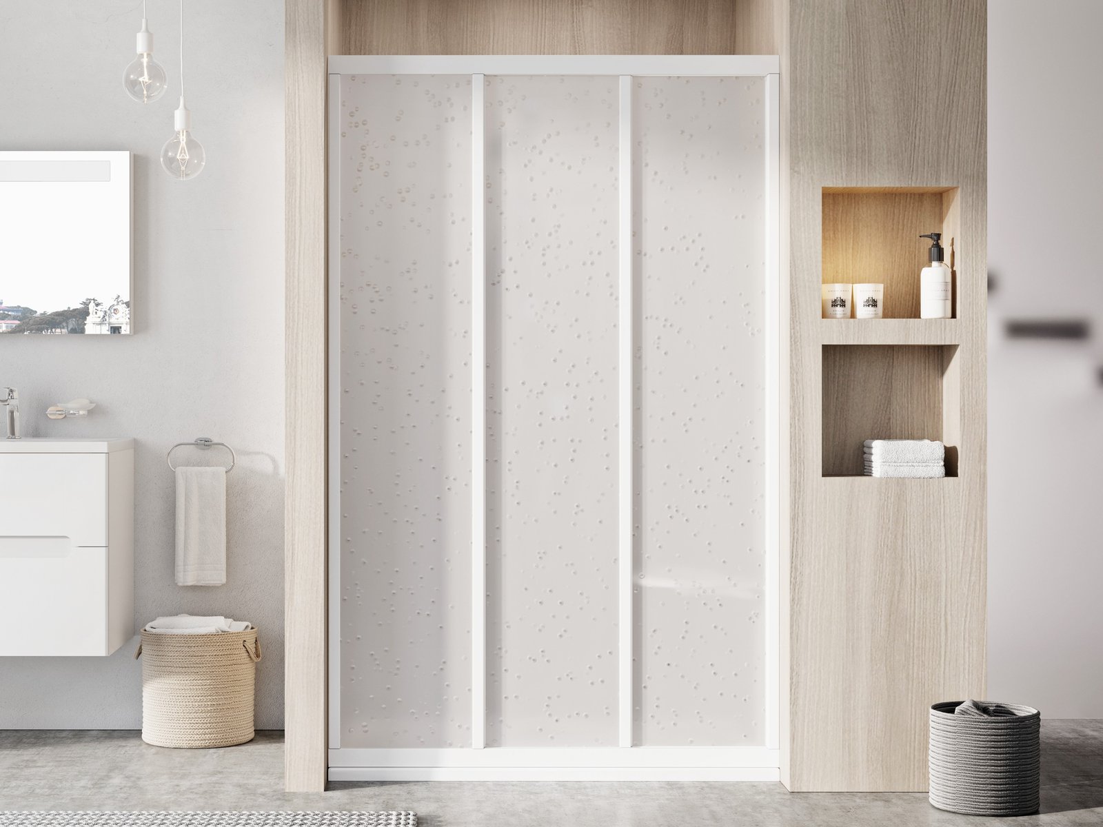 Ravak Supernova puerta de ducha 120 cm corredera blanco brillante/poliestireno 00VG01R211